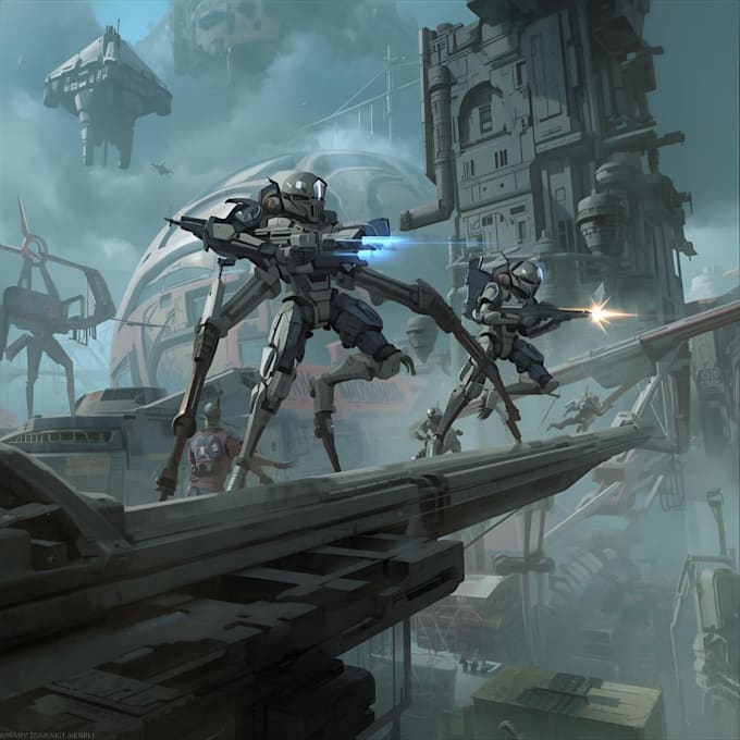 design sci fi art, concept art, sci fi art illustration