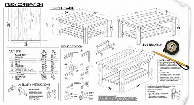 Detailed diy furniture blueprints and woodworking plans by ...