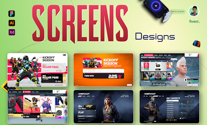 design aaa game UI, assets, and hud that boosts your player experience
