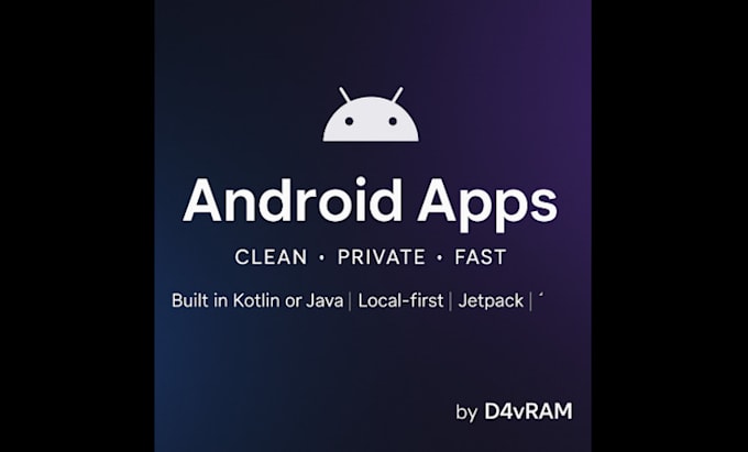 create a clean, privacy first android app in kotlin or java
