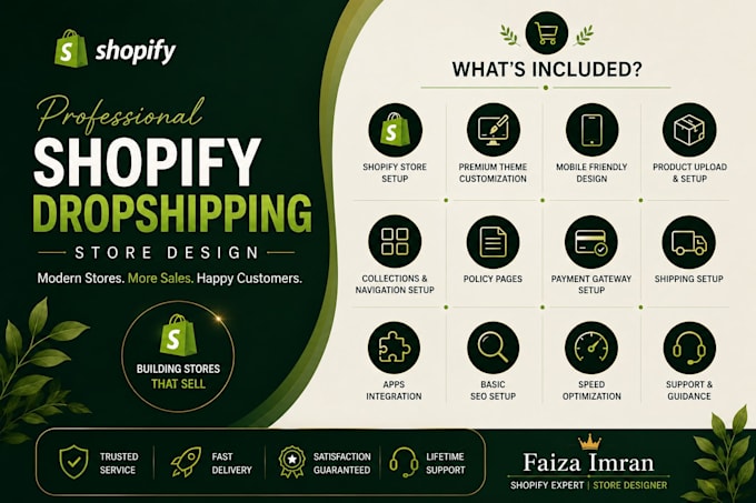 build a professional shopify dropshipping store