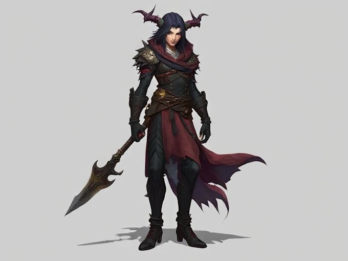 Create a fantasy character concept art by Keandberts | Fiverr