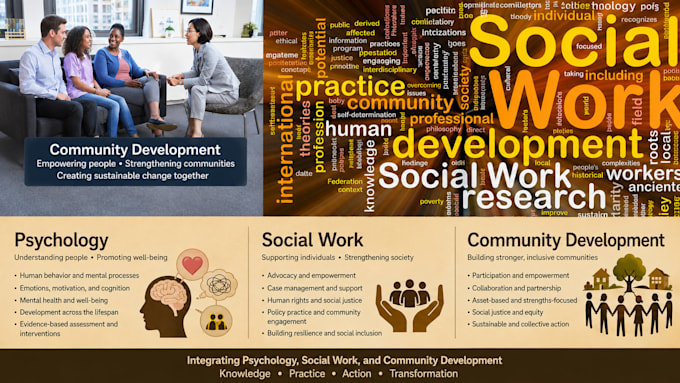 urgently do social work tasks and psychology projects