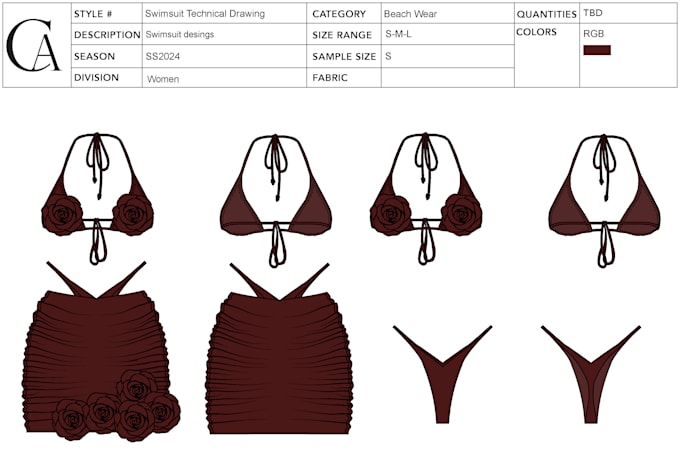 design your swimwear collection based on your vision