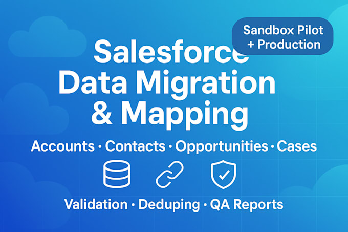 setup salesforce account contact opportunities case migration validation mapping