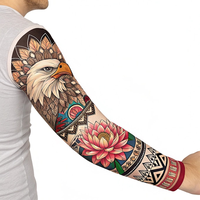 do a personalized tattoo sleeve art