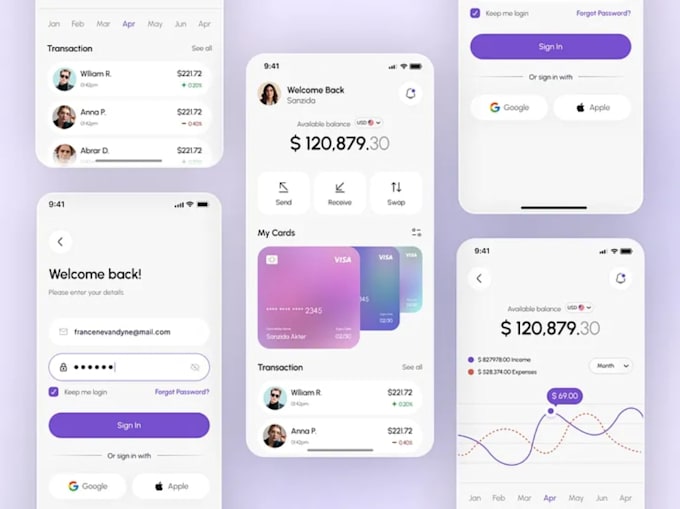 develop crypto wallet app nfc payment app fintech app