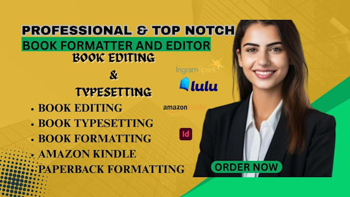 format, edit, publish book, ebook  paperback formatting for amazon kdp upload