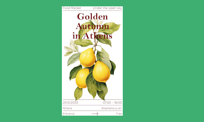 do creative modern poster