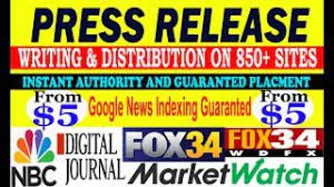 provide SEO press release distribution