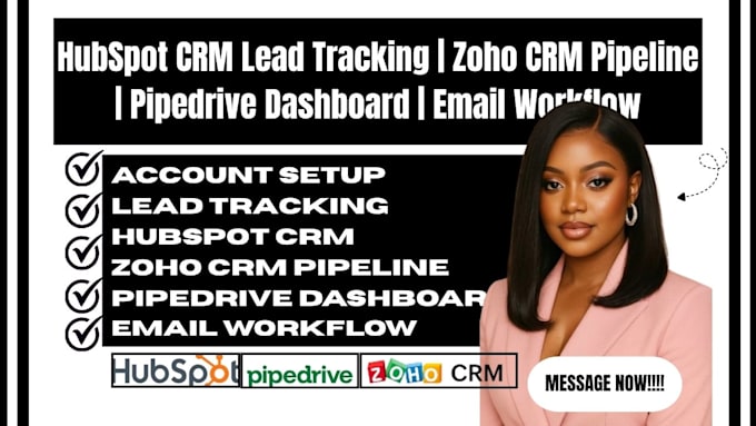 hubspot CRM lead tracking zoho CRM pipeline pipedrive dashboard email workflow