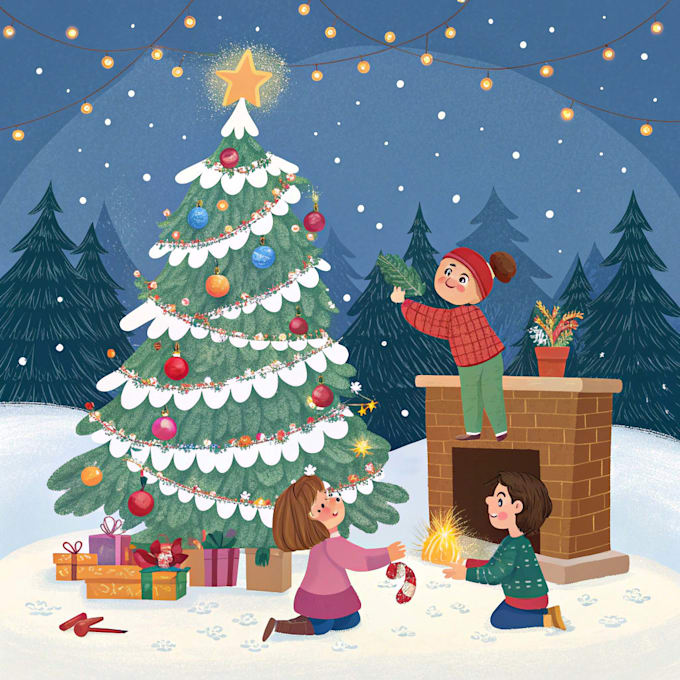 design christmas themed illustration