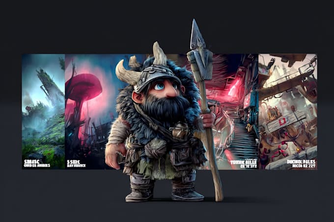 draw stylized character, game character, realistic character