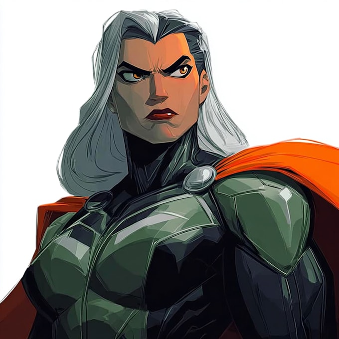 create custom superhero illustrations for comics or posters