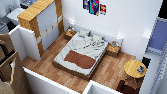 Do 3d floor plan of interior model and render expeditiously by Cg_art ...