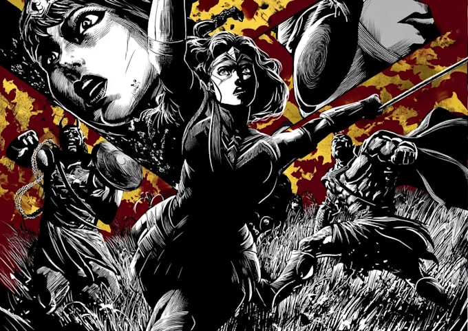 do comics book pages, storyboards, illustrations