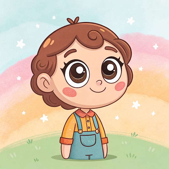 draw cute cartoon portrait