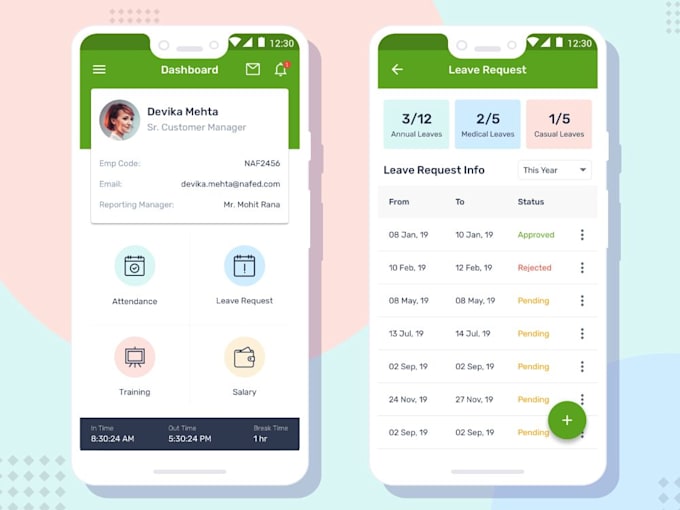 develop shift management app for your company with realtime tracking