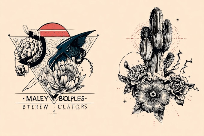 make a minimalist lineart tattoo design or illustration