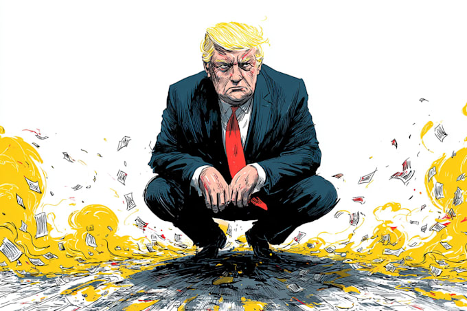 create a political or satirical cartoon