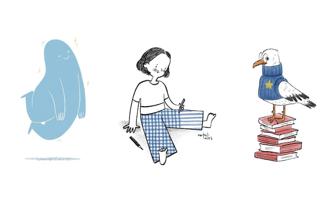 create a hand drawn illustration