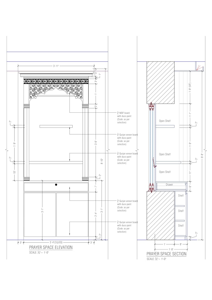 Do 2d exterior and interior working drawings by Zobayer_mridul | Fiverr