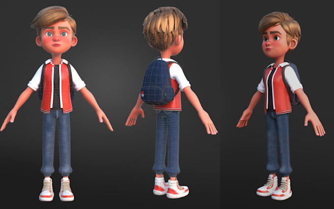 Design 3d character stylized 3d model 3d cartoon character rigging 3d ...