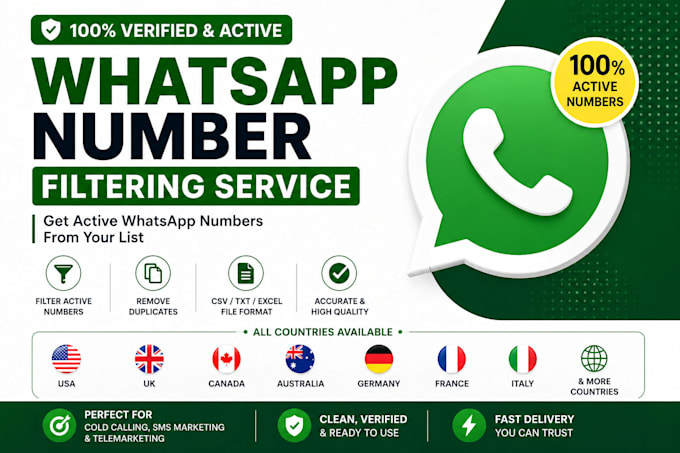 provide cold calling whatsapp active numbers for call centers