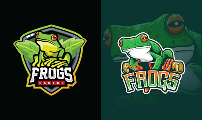 make creative frog mascot tortoise logo design