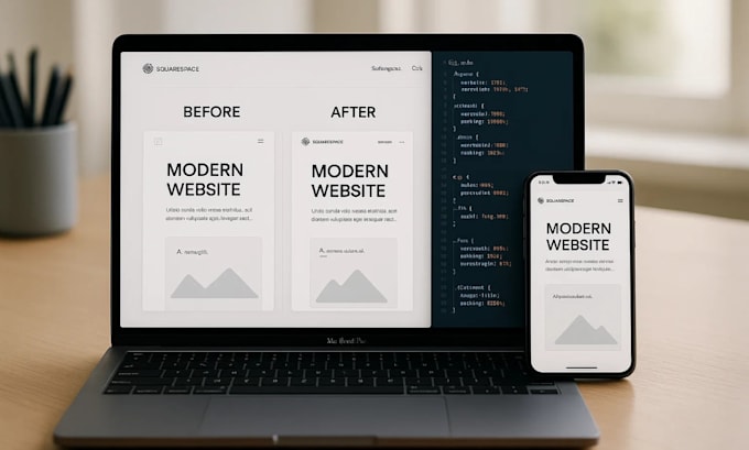 design bugs, fix mobile layout, and add custom CSS to your squarespace site