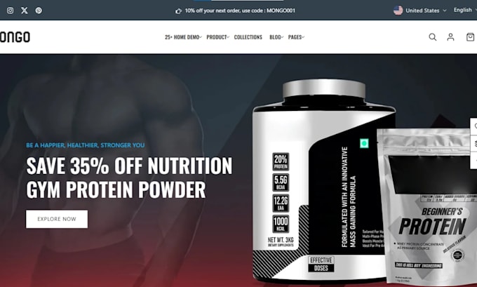 design supplement peptide shopify store supplement store peptide website sarms