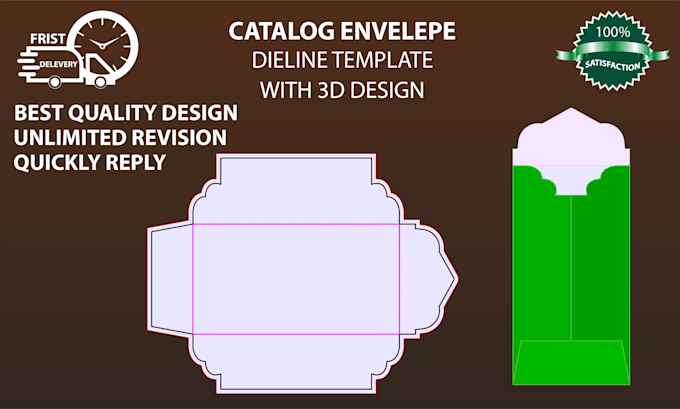 create any custom envelope perfect die line for your need