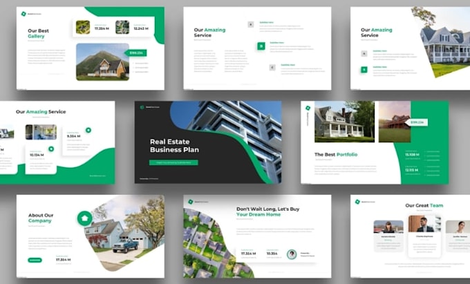 design professional powerpoint presentation for real estate investors pitch desk