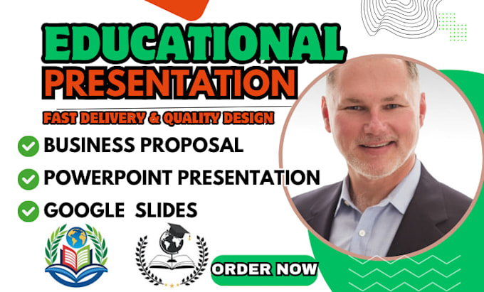 design a professional improve business and educational powerpoint presentation