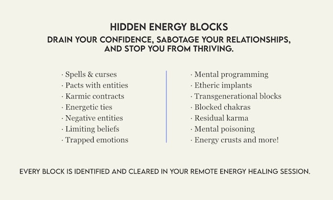 do a powerful energy cleansing to open your path