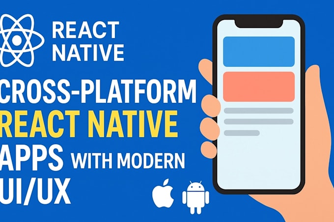 develop crossplatform react native apps with modern UI UX design