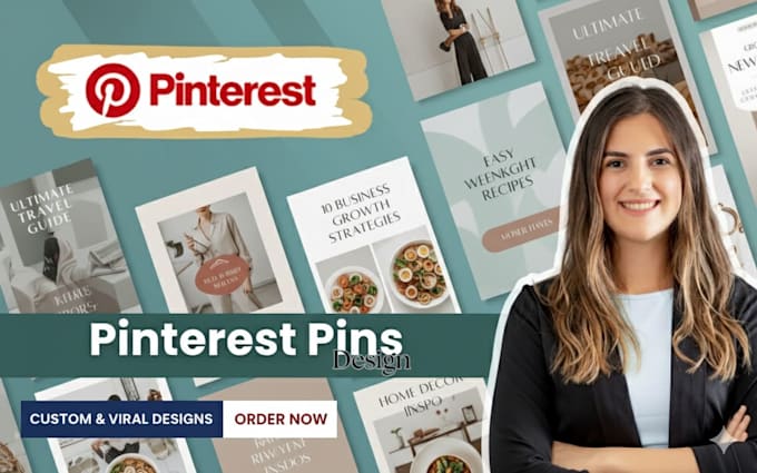 Pinterest Pin Style Design custom pin design, boards and pinterest pins by Eraebee | Fiverr