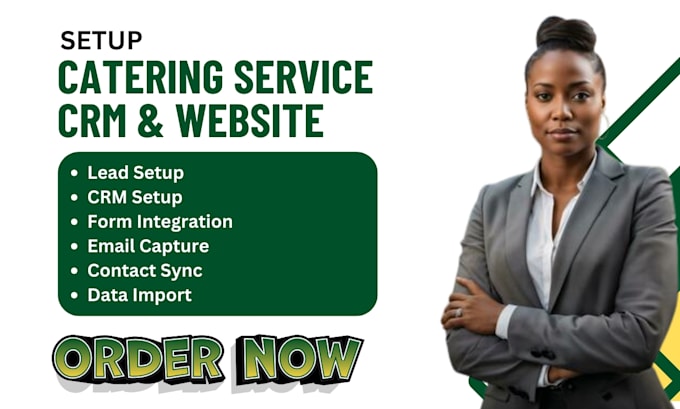 setup catering service CRM catering service leads  catering service website