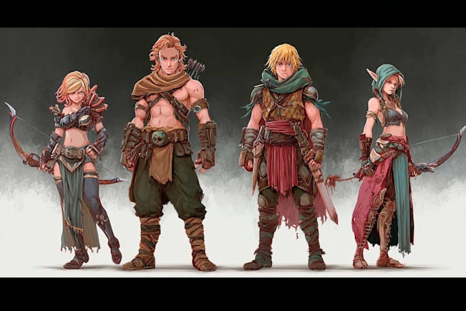 design unique 2d game characters for your video game