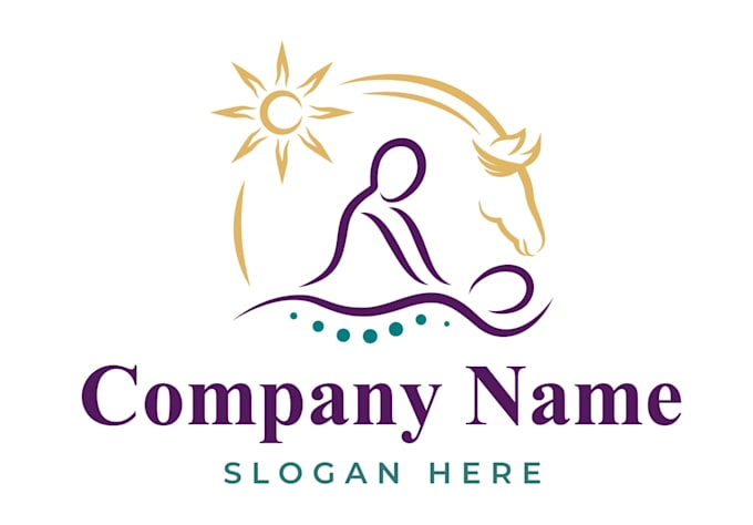 design modern unique massage therapy logo