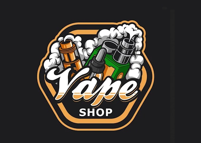 do modern smoke shop logo design