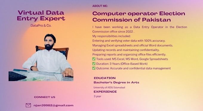 be your reliable virtual assistant data entry in excel, word