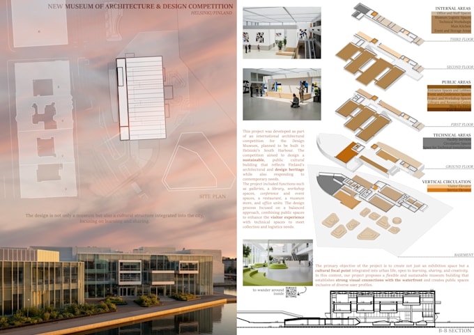 design architectural posters, case studies, and proposals