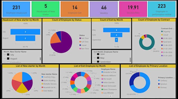 build custom power bi or tableau dashboards for business analytics