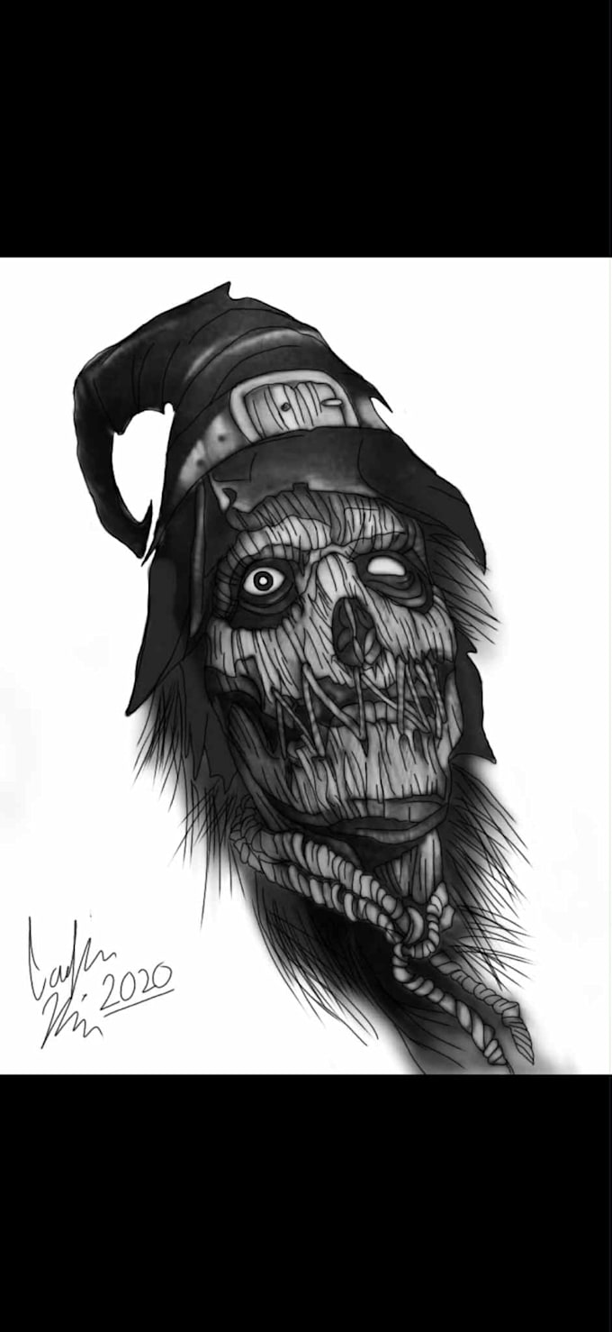 creepy gothic illustrations and tattoos