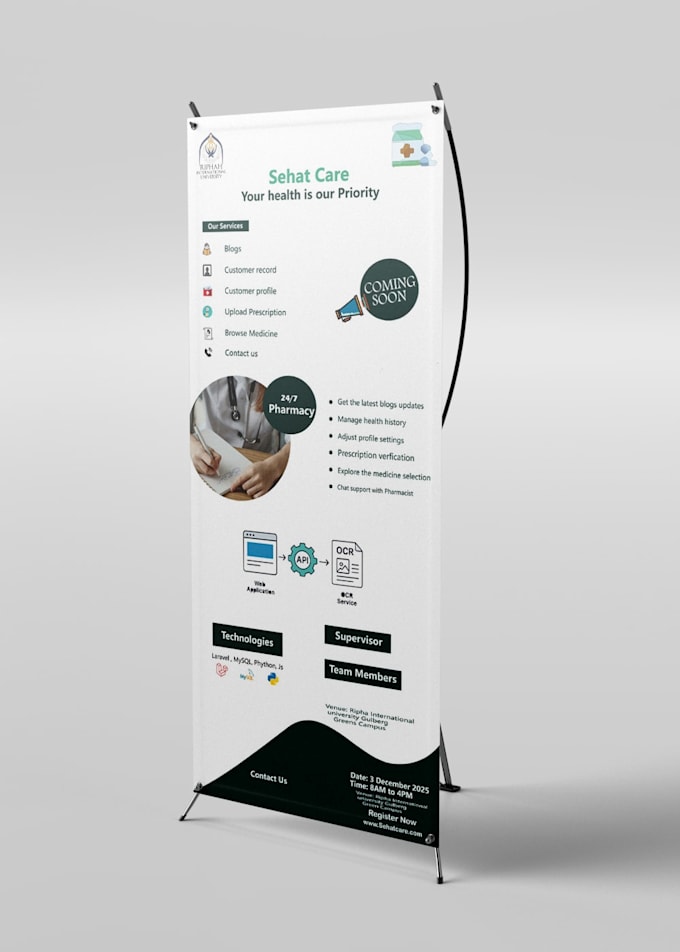 design professional medical, dental, and healthcare brochure