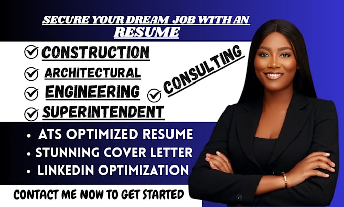 write consulting, engineering, architectural, construction resume writing