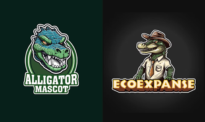 do high quality alligator logo design vector illustration