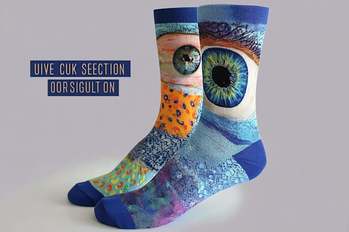 design modern and unique custom socks