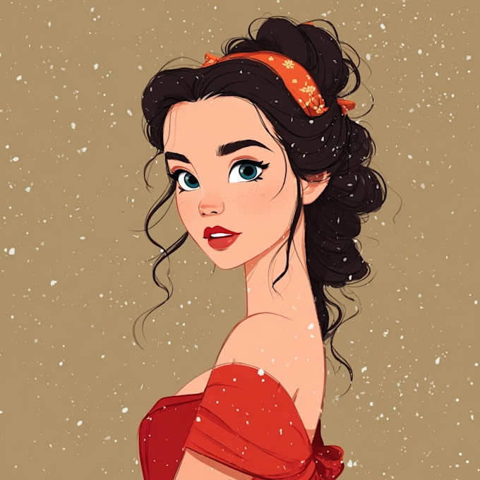 do an portrait into cartoon disney